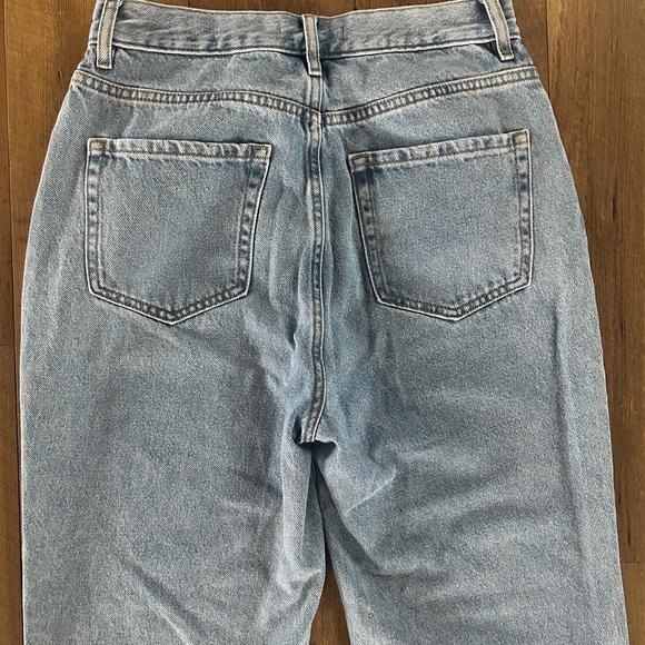 PacSun High Rise Straight Leg Jeans Raw Hem Button Fly Light Wash Size 27 - Picture 11 of 12